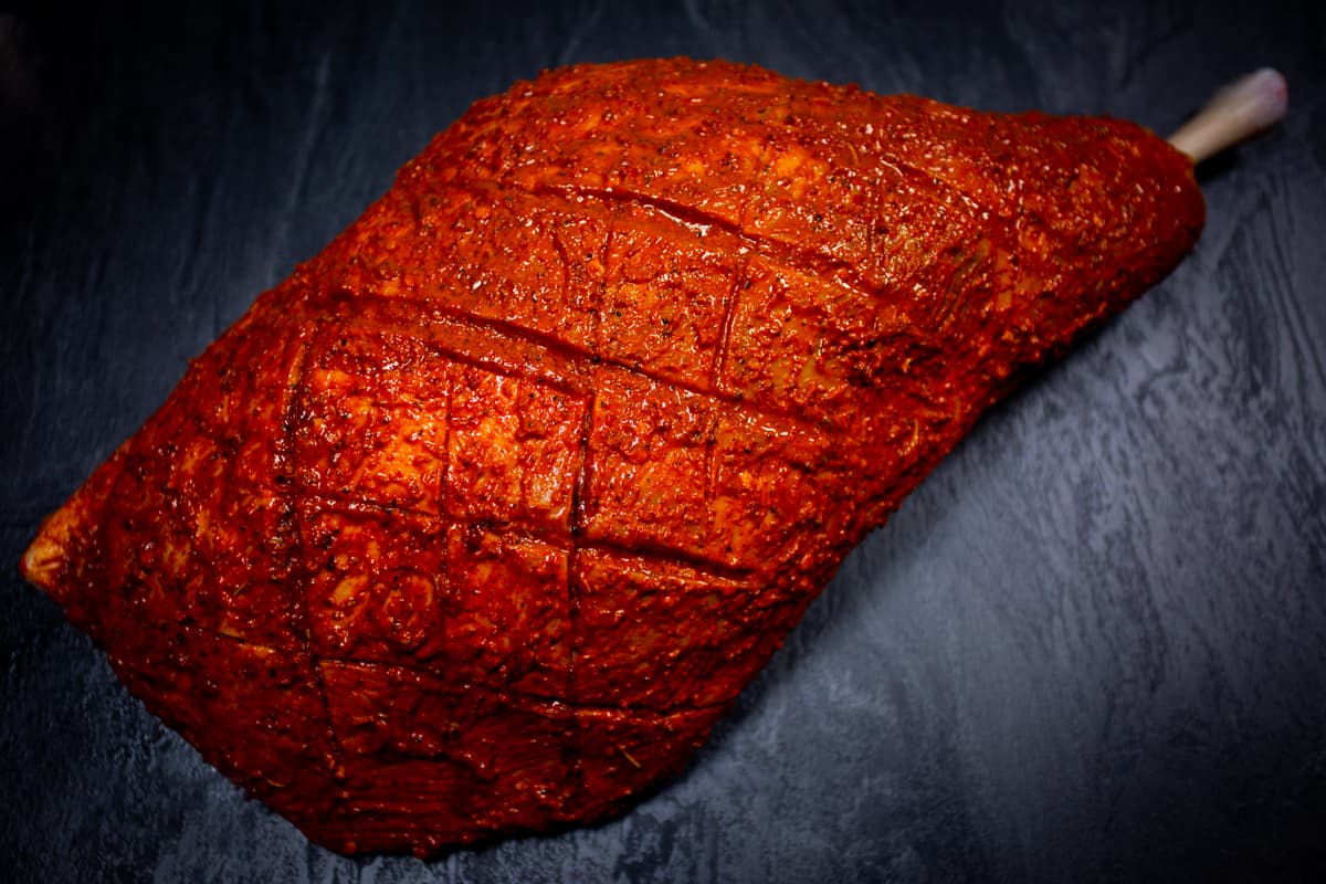 Desi Spiced Whole Leg Of Lamb